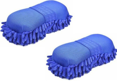SBTs Microfiber Vehicle Washing  Sponge(Pack Of 2)