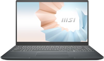 MSI Modern 14 Core i5 10th Gen - (8 GB/512 GB SSD/Windows 10 Home) Modern 14 B10MW-423IN Laptop(14 inch, Carbon Grey, 1.3 kg)