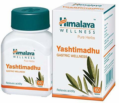 HIMALAYA Wellness Pure Herbs Yashtimadhu Gastric Wellness - 60 Tablet(60 Tablets)