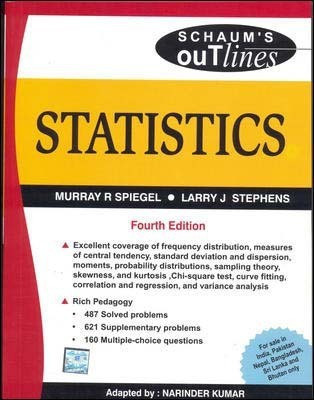 Statistics (Schaum's Outline Series)(English, Paperback, Spiegel Murray)