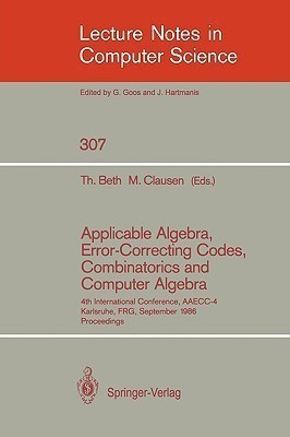 Applicable Algebra, Error-Correcting Codes, Combinatorics and Computer Algebra(English, Paperback, unknown)