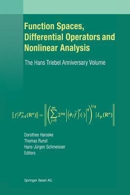 Function Spaces, Differential Operators and Nonlinear Analysis(English, Paperback, unknown)