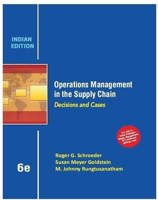 Operations Mgmt in Supp.Chain  - Decisions and Cases(English, Paperback, Schroeder)