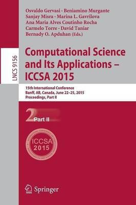 Computational Science and Its Applications -- ICCSA 2015(English, Paperback, unknown)