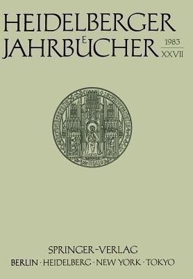 Heidelberger Jahrbuecher(German, Paperback, Loparo Kenneth A.)