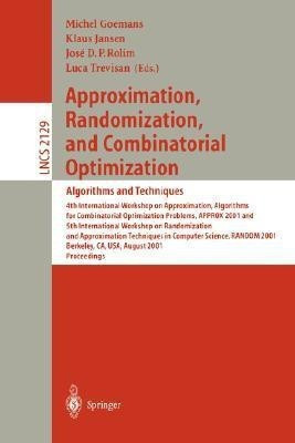Approximation, Randomization and Combinatorial Optimization: Algorithms and Techniques(English, Paperback, unknown)