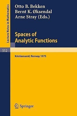 Spaces of Analytic Functions(English, Paperback, unknown)
