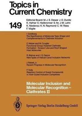Molecular Inclusion and Molecular Recognition - Clathrates II(English, Paperback, unknown)