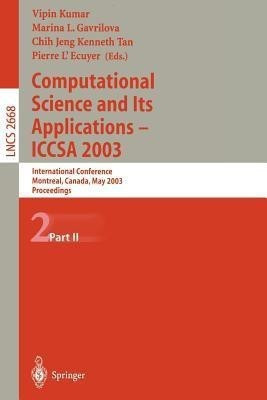 Computational Science and Its Applications - ICCSA 2003(English, Paperback, unknown)