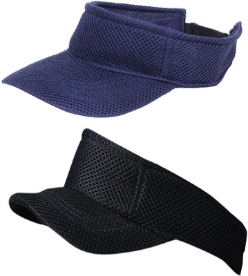 ZACHARIAS Solid Visor Cap Cap(Pack of 2)