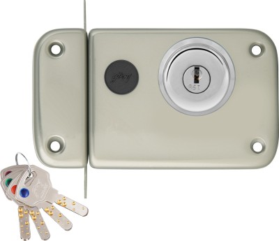 Godrej Locks Steel Metallic Deadbolts(Silver)