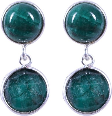 PeenZone handmade Emerald Sterling Silver Drops & Danglers
