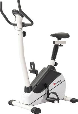 Powermax Fitness BU-610 Magnetic Upright Bike with LCD Display Upright Stationary Exercise Bike  (White, Black)