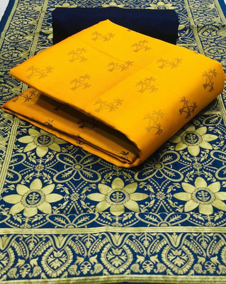 VredeVogel Cotton Silk Self Design Kurta & Churidar Material