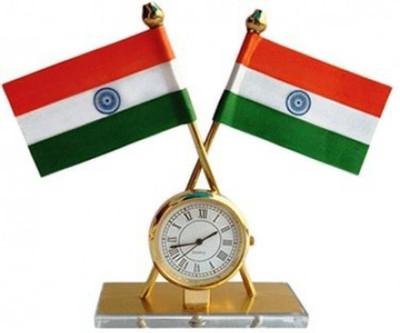 Tulsae India Rectangle Car Dashboard Flag(Nylon)