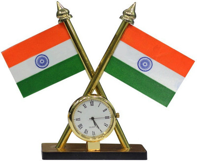 UNIQUE Indian Flags For Car Dashboard Decoration Rectangle Car Dashboard Flag(Plastic)