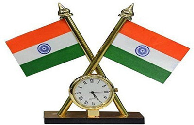 STAR SHINE indian Square Car Dashboard Flag(Plastic)