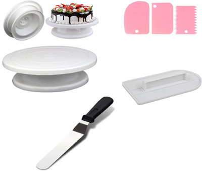 sell net retail 1 turn table 3 scrapper knife Easy Glide Fondant Kitchen Tool Set(Multicolor, Knife, Baking Tools)