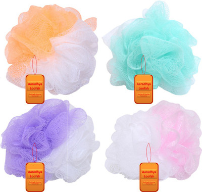 HUKBO Loofah(Pack of 4, Multicolor)