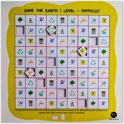 ilearnngrow Save the Earth Sudoku Combo(Multicolor)