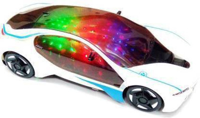 kdsn emote Control rechargeable 3d Famous car with 3D Led light (Red, Black)(White)