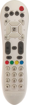 BhalTech Setup Box D2h Compatible with  Videocon Remote Controller(White)