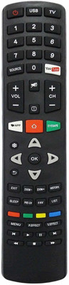 BhalTech Smart LED LCD TV Remote Control Compatible with  INTEX Remote Controller(Black)