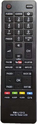 BhalTech RM-L1313 (3D and YouTube) Compatible with LED LCD TV Haier Remote Controller(Black)