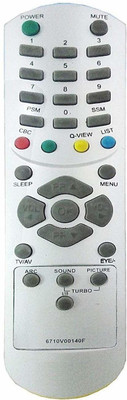 BhalTech 6710V00140F CRT TV Universal Remote Control Compatible with  LG Remote Controller(Grey)