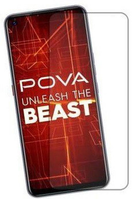 AKSHUD Tempered Glass Guard for Tecno POVA,Tecno Camon 16(Pack of 1)