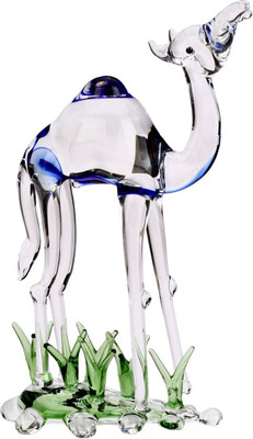 AFAST Afast Crystal Attractive Camel Decorative Showpiece  -  15.5 cm(Glass, Clear)