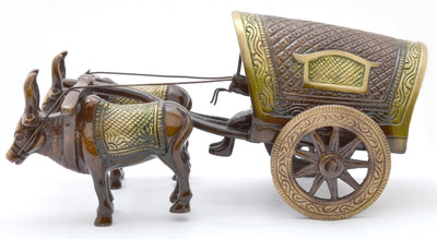 33% OFF on HanDecor Village Bullock Cart (Covered) Decorative Showpiece - 9 cm(Brass, Multicolor) 33% OFF on HanDecor Village Bullock Cart (Covered) Decorative Showpiece - 9 cm(Brass, Multicolor)