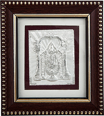 43% OFF on Siri Creations 999 Pure Silver Photo Frame Size 2 God Balaji Wooden Frame Decorative Showpiece  -  13.5 cm(Brass, Silver) 43% OFF on Siri Creations 999 Pure Silver Photo Frame Size 2 God Balaji Wooden Frame Decorative Showpiece  -  13.5 cm(Brass, Silver)