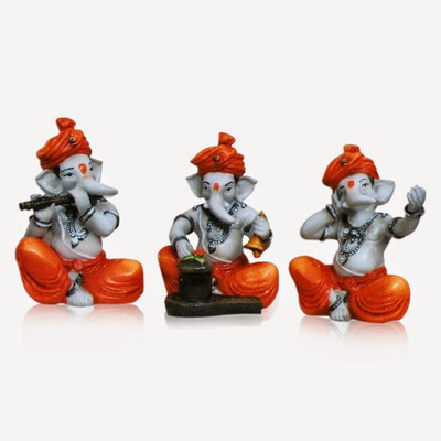 65% OFF on Karigaari Home D?cor Decorative Showpiece - 10 cm(Polyresin, Multicolor)