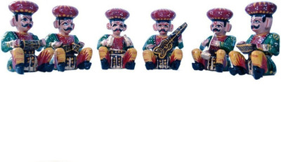 67% OFF on Traditional Rajasthan Musician Bawla Set (Brown) Decorative Showpiece  -  10 cm(Paper Mache, Multicolor) 67% OFF on Traditional Rajasthan Musician Bawla Set (Brown) Decorative Showpiece  -  10 cm(Paper Mache, Multicolor)