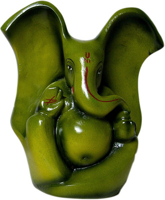 25% OFF on Megifting Big Ears Antique Ganesha-Idol (GRN) Decorative Showpiece - 16 cm(Polyresin, Green) 25% OFF on Megifting Big Ears Antique Ganesha-Idol (GRN) Decorative Showpiece - 16 cm(Polyresin, Green)