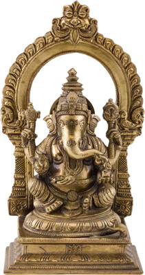33% OFF on Prachin Bnz Ganesha W/Arch Decorative Showpiece - 20 cm(Bronze, Gold) 33% OFF on Prachin Bnz Ganesha W/Arch Decorative Showpiece - 20 cm(Bronze, Gold)