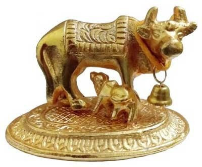 CraftEra Decorative Showpiece  -  6 cm(Brass, Gold)