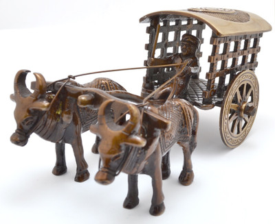 37% OFF on HanDecor Village Bullock Cart Decorative Showpiece - 7.5 cm(Brass, Brown, Gold) 37% OFF on HanDecor Village Bullock Cart Decorative Showpiece - 7.5 cm(Brass, Brown, Gold)