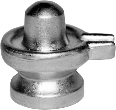 Spiritual Max Original Parad (Mercury) Shivling Energized Small Size (28 gm) Decorative Showpiece - 2.1 cm(Silver Plated, Silver)
