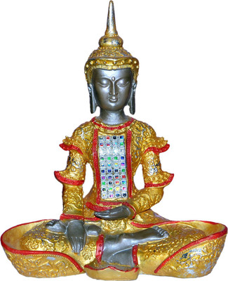 80% OFF on Vaah Meditating Buddha Decorative Showpiece - 24 cm(Polyresin, Multicolor) 80% OFF on Vaah Meditating Buddha Decorative Showpiece - 24 cm(Polyresin, Multicolor)