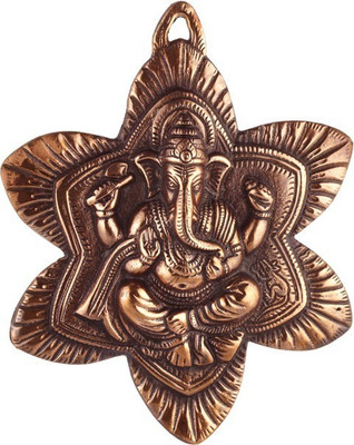 54% OFF on Soft Art Ganesha Ji Idol on Star Shaped Plate Decorative Showpiece - 20 cm(Brass, Brown) 54% OFF on Soft Art Ganesha Ji Idol on Star Shaped Plate Decorative Showpiece - 20 cm(Brass, Brown)