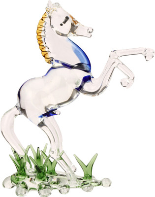 Somil Mighty Sinewy Horse-JB11 Decorative Showpiece  -  13.6 cm(Glass, Multicolor)