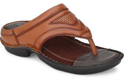 Softio SFT109 Synthetic Leather Outdoor | Lightweight | Stylish | Trendy Men Flats(Tan , 6)