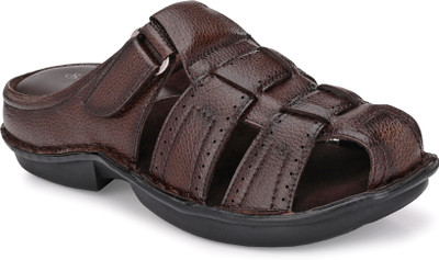 Softio SFT174 Synthetic Leather Outdoor | Lightweight | Stylish | Trendy Men Flats(Brown , 11)
