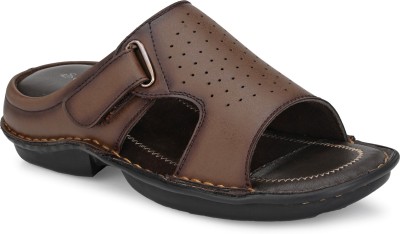 Softio SFT162 Synthetic Leather Outdoor | Lightweight | Stylish | Trendy Men Sandals(Brown , 9)