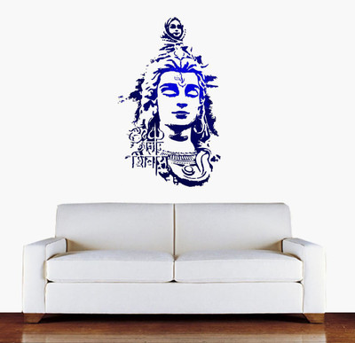 VCREATE DECOR 58 cm Shiva Removable Sticker(Pack of 1)