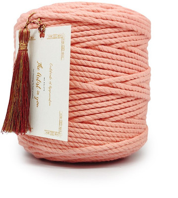 KnottyThread Peach Thread(50 m Pack of1)