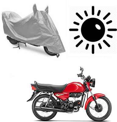dashark Waterproof Two Wheeler Cover for Hero(CD Dawn, Silver)