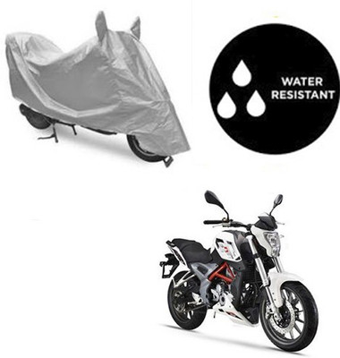 dashark Waterproof Two Wheeler Cover for DSK Benelli(TNT 25, Silver)
